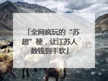 全网疯玩的“苏超”梗，让江苏人数钱到手软