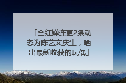 全红婵连更2条动态为陈艺文庆生，晒出最新收获的玩偶