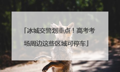 冰城交警划重点！高考考场周边这些区域可停车