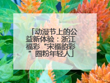 动漫节上的公益新体验：浙江福彩“宋福韵彩”圈粉年轻人