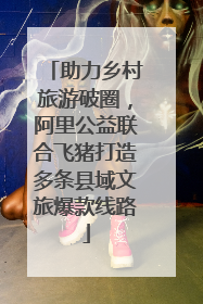助力乡村旅游破圈，阿里公益联合飞猪打造多条县域文旅爆款线路