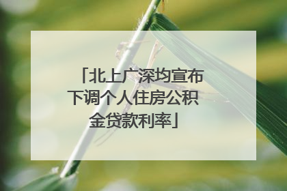 北上广深均宣布下调个人住房公积金贷款利率