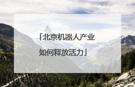 北京机器人产业如何释放活力