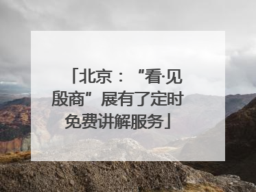 北京：“看·见殷商”展有了定时免费讲解服务
