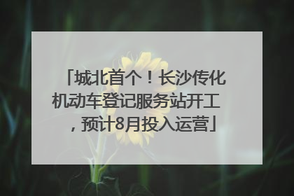 城北首个！长沙传化机动车登记服务站开工，预计8月投入运营