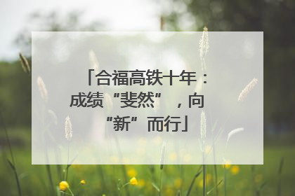 合福高铁十年：成绩“斐然”，向“新”而行