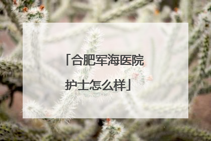 合肥军海医院护士怎么样