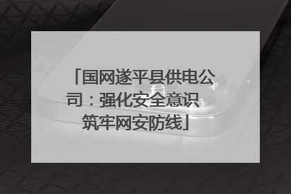 国网遂平县供电公司：强化安全意识 筑牢网安防线