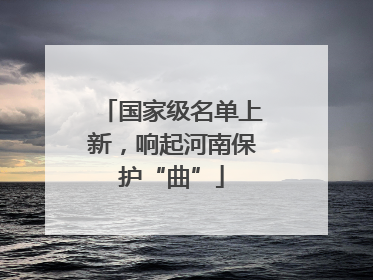 国家级名单上新，响起河南保护“曲”