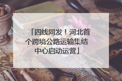 四线同发！河北首个跨境公路运输集结中心启动运营
