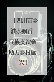 四川苗乡油茶飘香 民族类资金助力乡村振兴