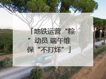 地铁运营“粽”动员 端午维保“不打烊”