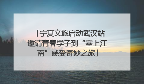 宁夏文旅启动武汉站 邀请青春学子到“塞上江南”感受奇妙之旅
