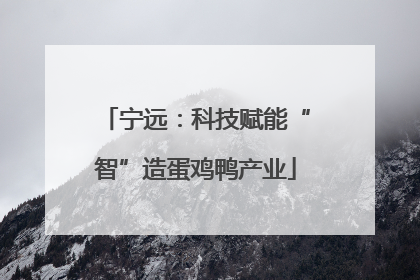 宁远：科技赋能“智”造蛋鸡鸭产业