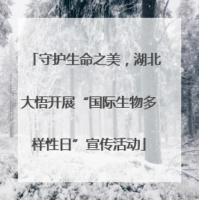 守护生命之美，湖北大悟开展“国际生物多样性日”宣传活动