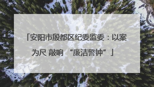 安阳市殷都区纪委监委：以案为尺 敲响 “廉洁警钟”