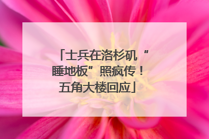 士兵在洛杉矶“睡地板”照疯传！五角大楼回应