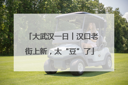 大武汉一日︱汉口老街上新，太“豆”了