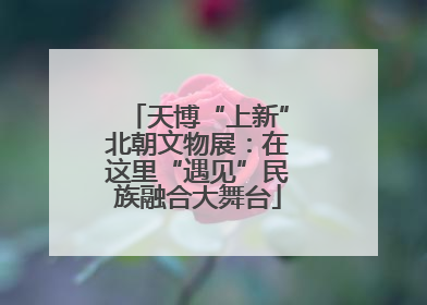 天博“上新”北朝文物展：在这里“遇见”民族融合大舞台