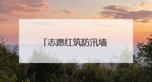 志愿红筑防汛墙 保畅通暖司乘心