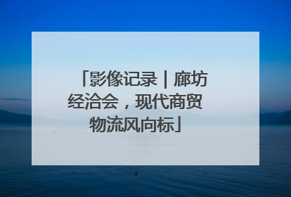 影像记录｜廊坊经洽会，现代商贸物流风向标