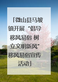 微山县马坡镇开展“倡导移风易俗 树立文明新风”移风易俗宣传活动