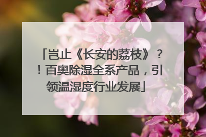 岂止《长安的荔枝》？！百奥除湿全系产品，引领温湿度行业发展