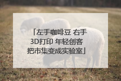 左手咖啡豆 右手3D打印 年轻创客把市集变成实验室