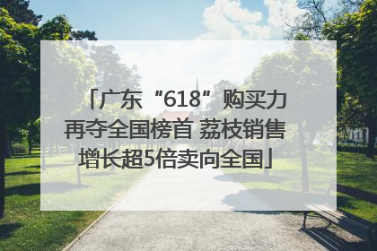 广东“618”购买力再夺全国榜首 荔枝销售增长超5倍卖向全国