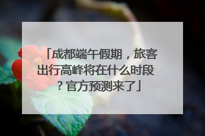 成都端午假期，旅客出行高峰将在什么时段？官方预测来了