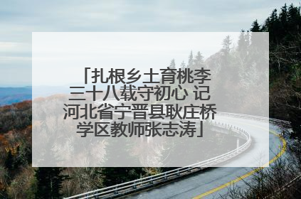 扎根乡土育桃李 三十八载守初心 记河北省宁晋县耿庄桥学区教师张志涛
