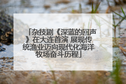 杂技剧《深蓝的回声》在大连首演 展现传统渔业迈向现代化海洋牧场奋斗历程