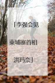 李强会见柬埔寨首相洪玛奈