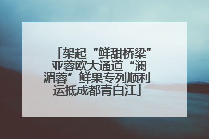 架起“鲜甜桥梁” 亚蓉欧大通道“澜湄蓉”鲜果专列顺利运抵成都青白江