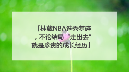 林葳NBA选秀梦碎，不论结局“走出去”就是珍贵的成长经历