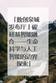 数创泉城发布厅丨碳硅基智能融合——生命科学与人工智能的边界探索
