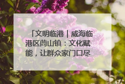 文明临港｜威海临港区蔄山镇：文化赋能，让群众家门口尽享幸福生活