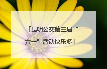 昆明公交第三届“六一”活动快乐多