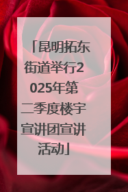 昆明拓东街道举行2025年第二季度楼宇宣讲团宣讲活动