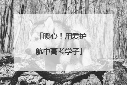 暖心！用爱护航中高考学子