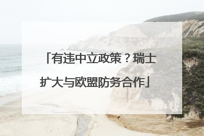 有违中立政策？瑞士扩大与欧盟防务合作