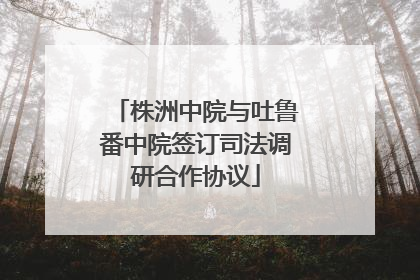 株洲中院与吐鲁番中院签订司法调研合作协议