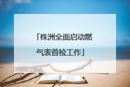 株洲全面启动燃气表首检工作