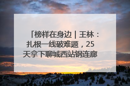 榜样在身边｜王林：扎根一线破难题，25天拿下聊城西站钢连廊“硬核”工程