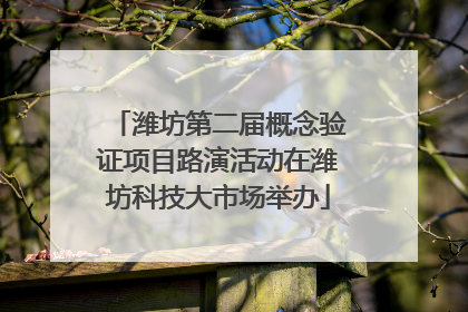 潍坊第二届概念验证项目路演活动在潍坊科技大市场举办