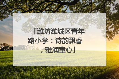 潍坊潍城区青年路小学：诗韵飘香，雅润童心