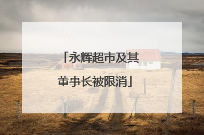 永辉超市及其董事长被限消