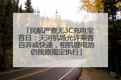民航严查无3C充电宝首日：天河机场允许乘客自弃或快递，相机锂电池仍按原规定执行