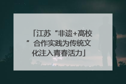 江苏“非遗+高校”合作实践为传统文化注入青春活力