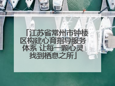 江苏省常州市钟楼区构建心育指导服务体系 让每一颗心灵找到栖息之所